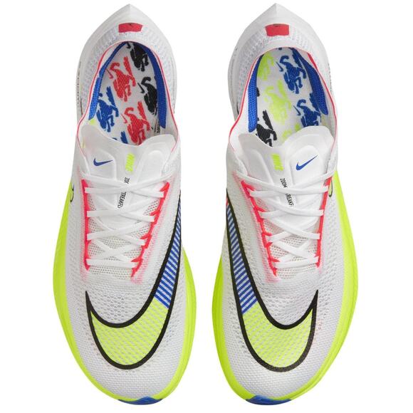 Nike ZoomX Streakfly Running Shoes White/Black-Volt-Racer Blue 8.5 Men/10 Wmn main image 6